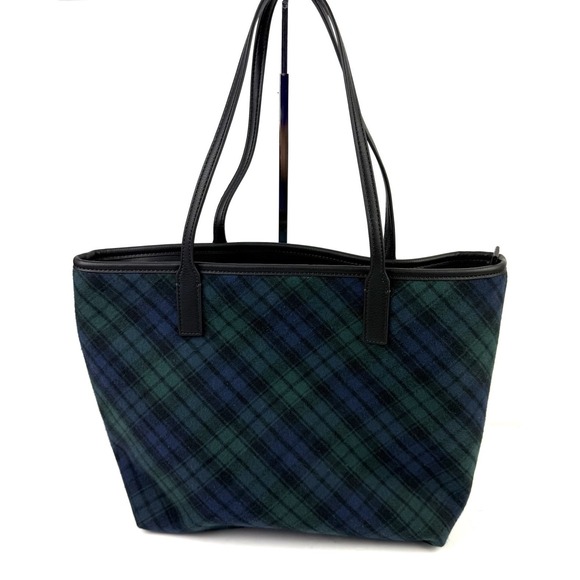 Talbots Handbags - Talbots Tartan Plaid Tote Bag Blue Green Handbag Preppy Everyday Brand New